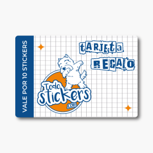 Tarjeta Regalo 10 Stickers